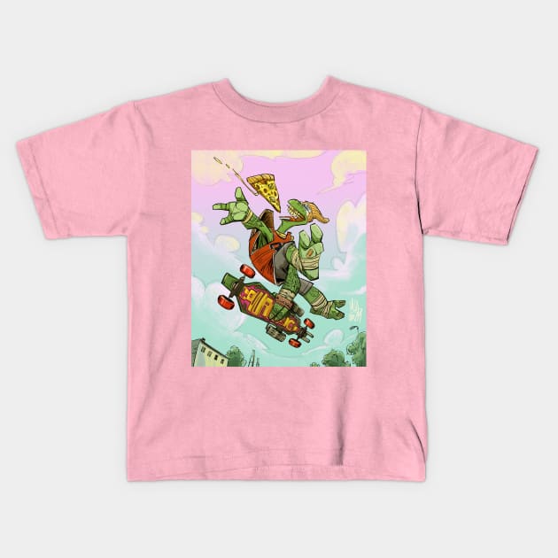 TMNT Michelangelo Kids T-Shirt by markodjeska